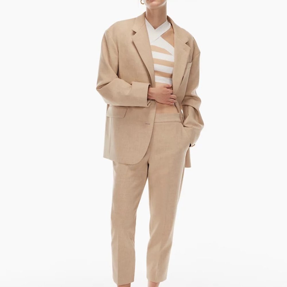 Aritzia Heather Oat Beige Blazer, Size 2